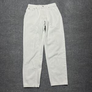Vintage Levi's 550 Jeans Juniors 7 White High Rise Relaxed Tapered Denim USA